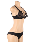SUBBLIME - SET DUE PEZZI DI REGGISENO TRASPARENTE E STRISCE S/M - SUBBLIME SETS - Intimo per le occasioni speciali | The Game Lingerie