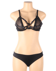 SUBBLIME - SET DUE PEZZI DI REGGISENO TRASPARENTE E STRISCE S/M - SUBBLIME SETS - Intimo per le occasioni speciali | The Game Lingerie
