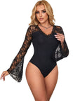 SUBBLIME - TEDDY ORECCHINO CON MOTIVO FLOREALE S / M - SUBBLIME BODIES - Intimo per le occasioni speciali | The Game Lingerie