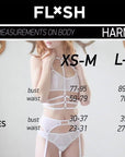 The Louise Harness in colore pesca - Flash You and Me - The Game Lingerie