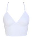 Top a triangolo in rete bianca - Flash You and Me - The Game Lingerie
