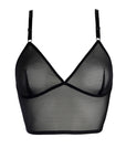 Top a triangolo in rete nera - Flash You and Me - The Game Lingerie