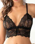 Top in pizzo nero o rosso Zuza - ROZA LINGERIE - The Game Lingerie