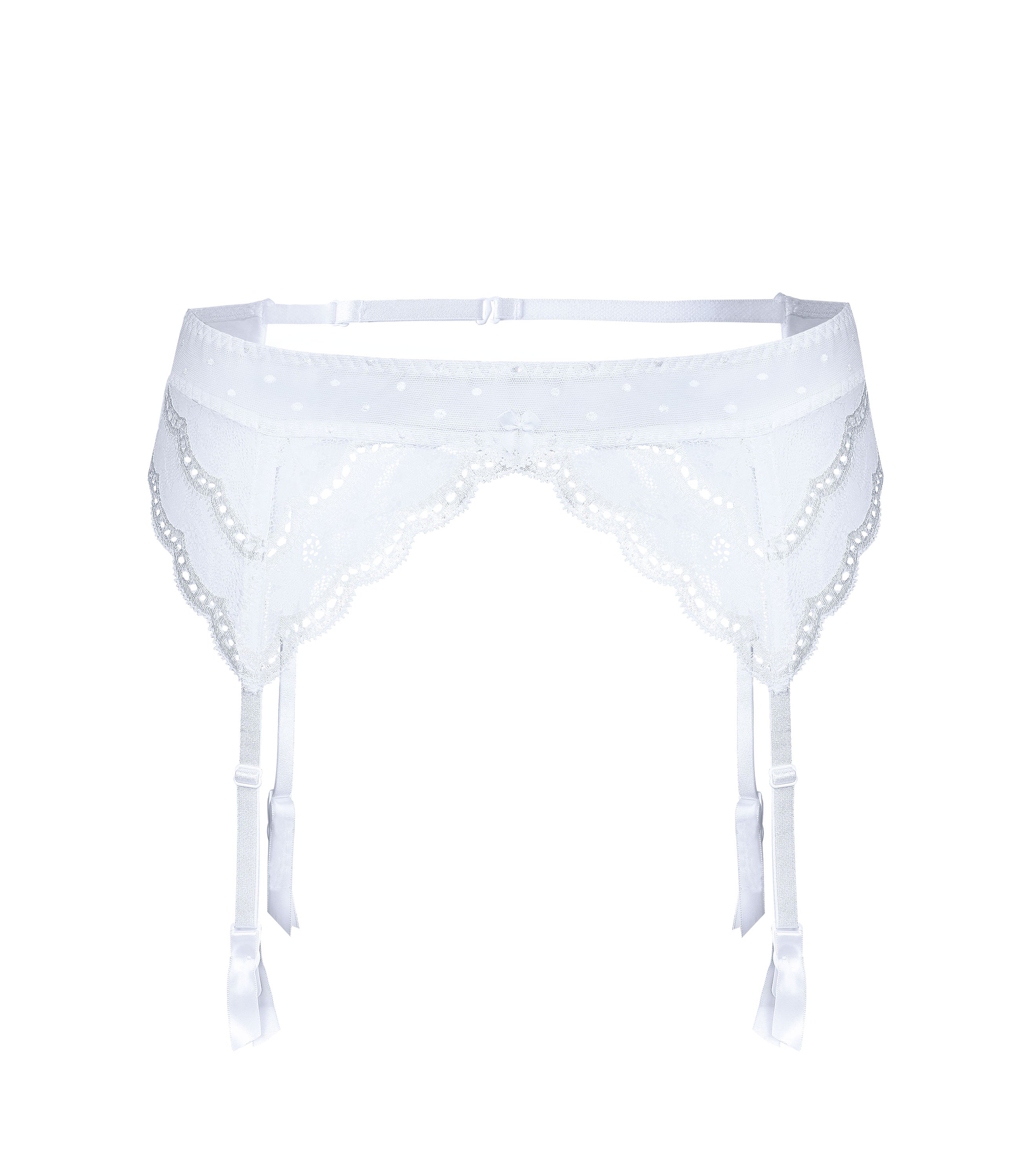 Reggicalze Lagerta in Pizzo Bianco - The Game Lingerie