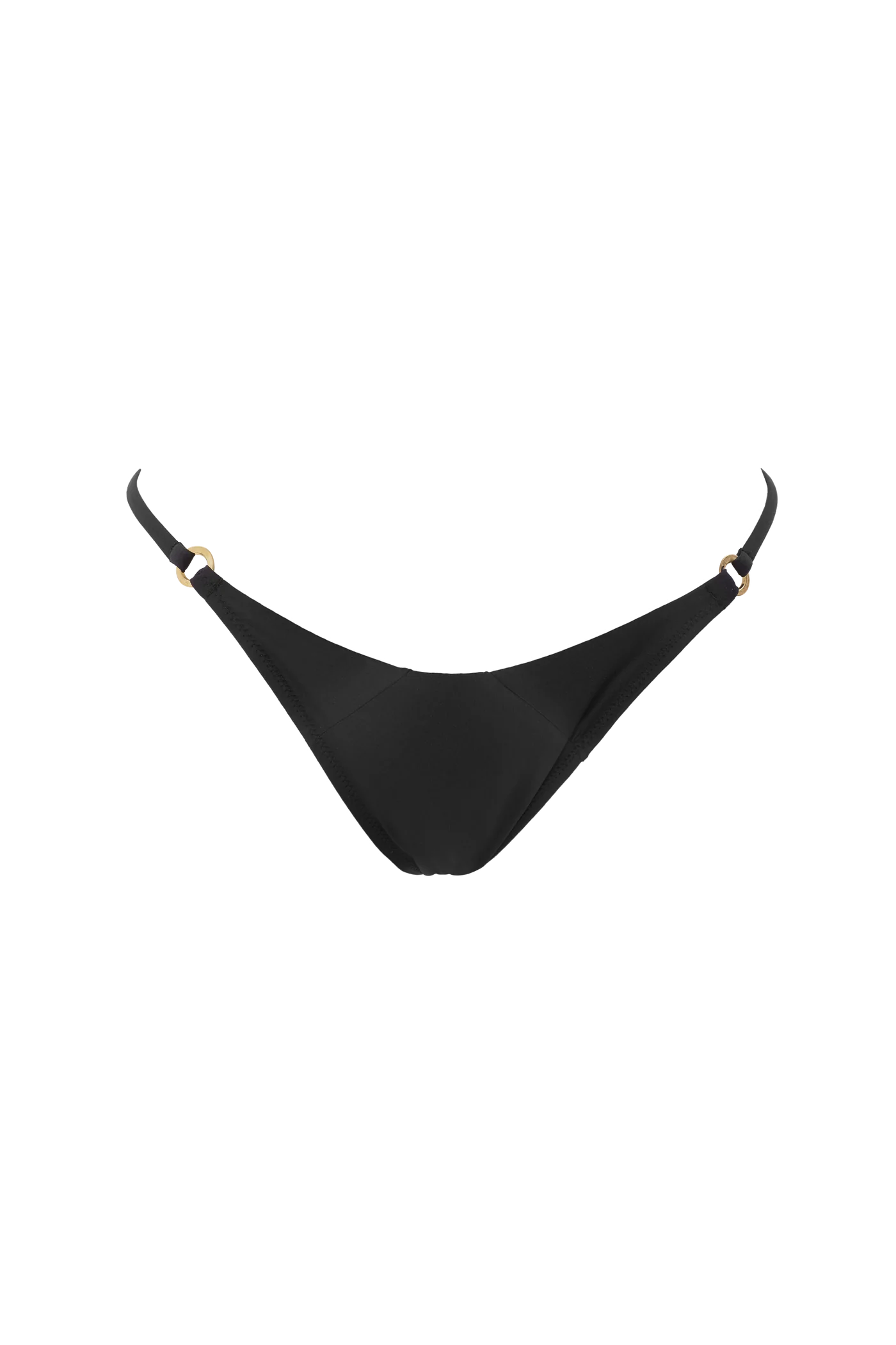 Slip Sophie in microfibra con anelli placcati oro - The Game Lingerie