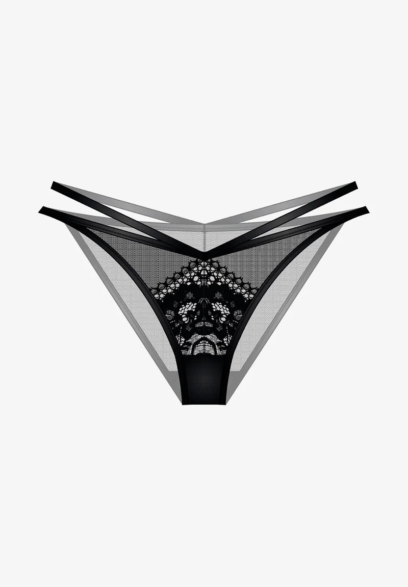 Slip Sensual in Pizzo Nero - The Game Lingerie