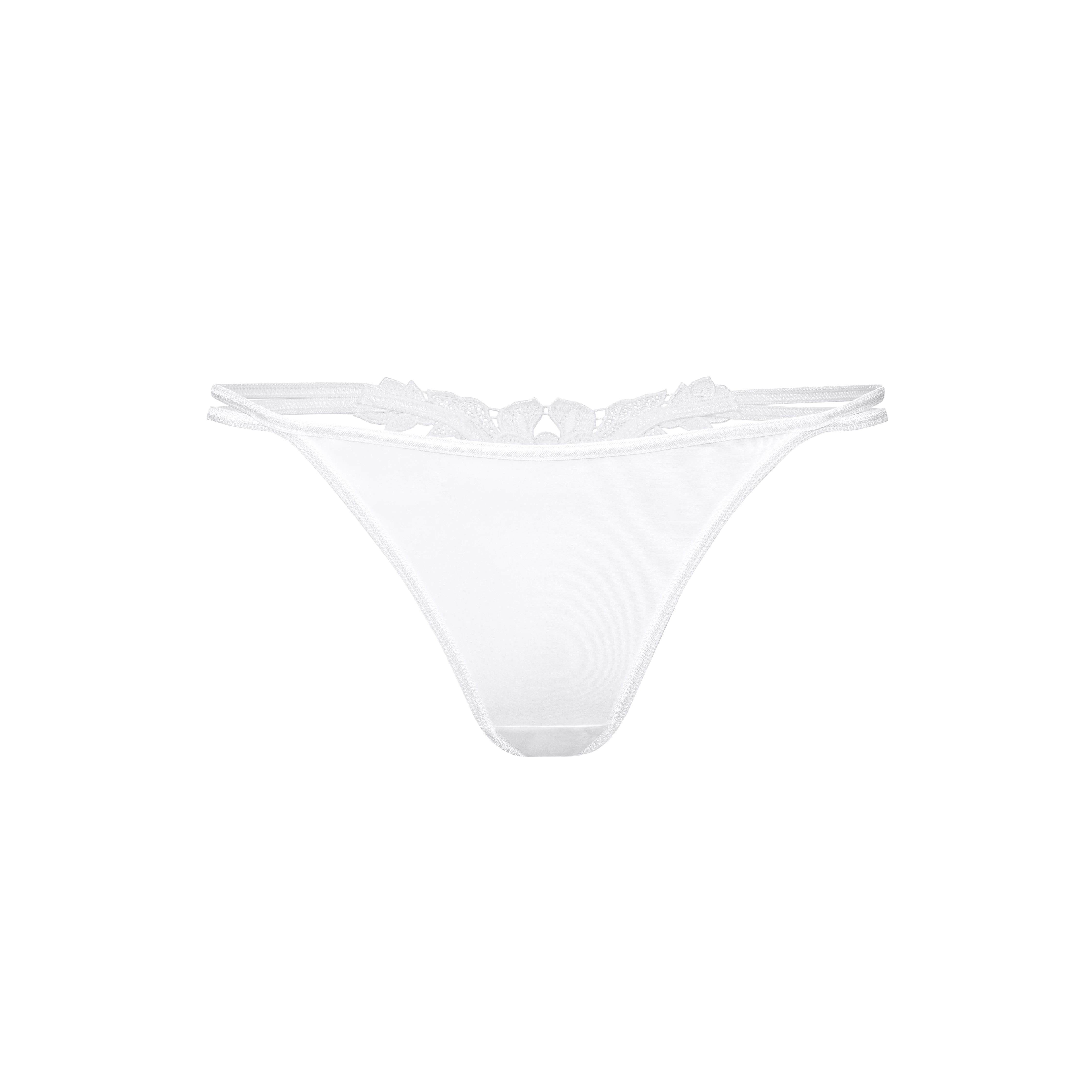 Perizoma bianco in microfibra AGNEZ - The Game Lingerie