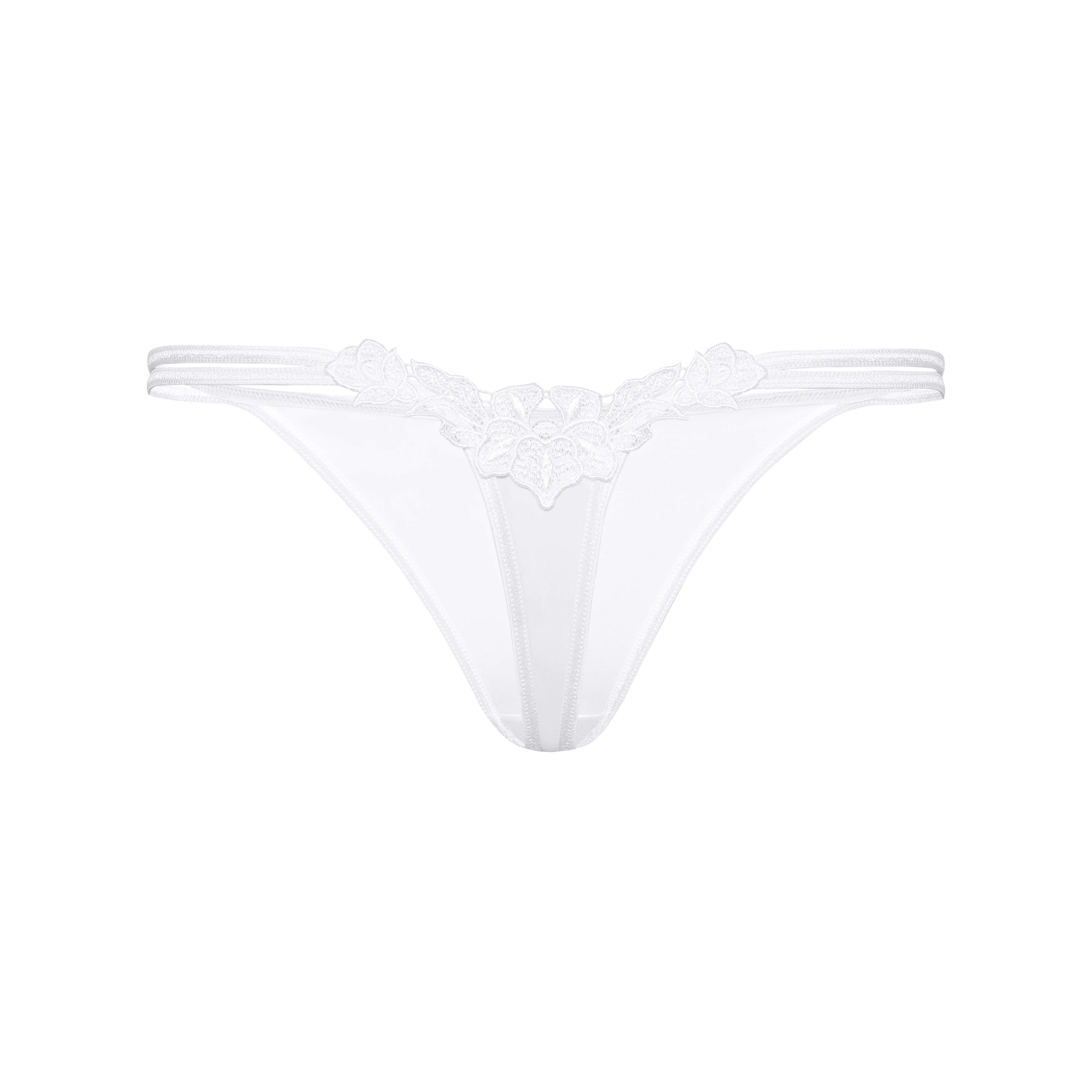 Perizoma bianco in microfibra AGNEZ - The Game Lingerie