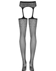 Calze con Cintura Reggicalze Integrate a Rete e Cavallo Aperto S207 | Obsessive 31467