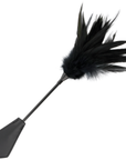 Frustino Tickler due in uno con Piume Nere - Darkness | Accessorio Fetish e BDSM