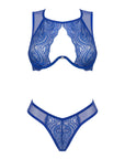 Completo Sexy in Pizzo Blu Cobalto con Reggiseno e Mutandine Giselia | Obsessive 167361