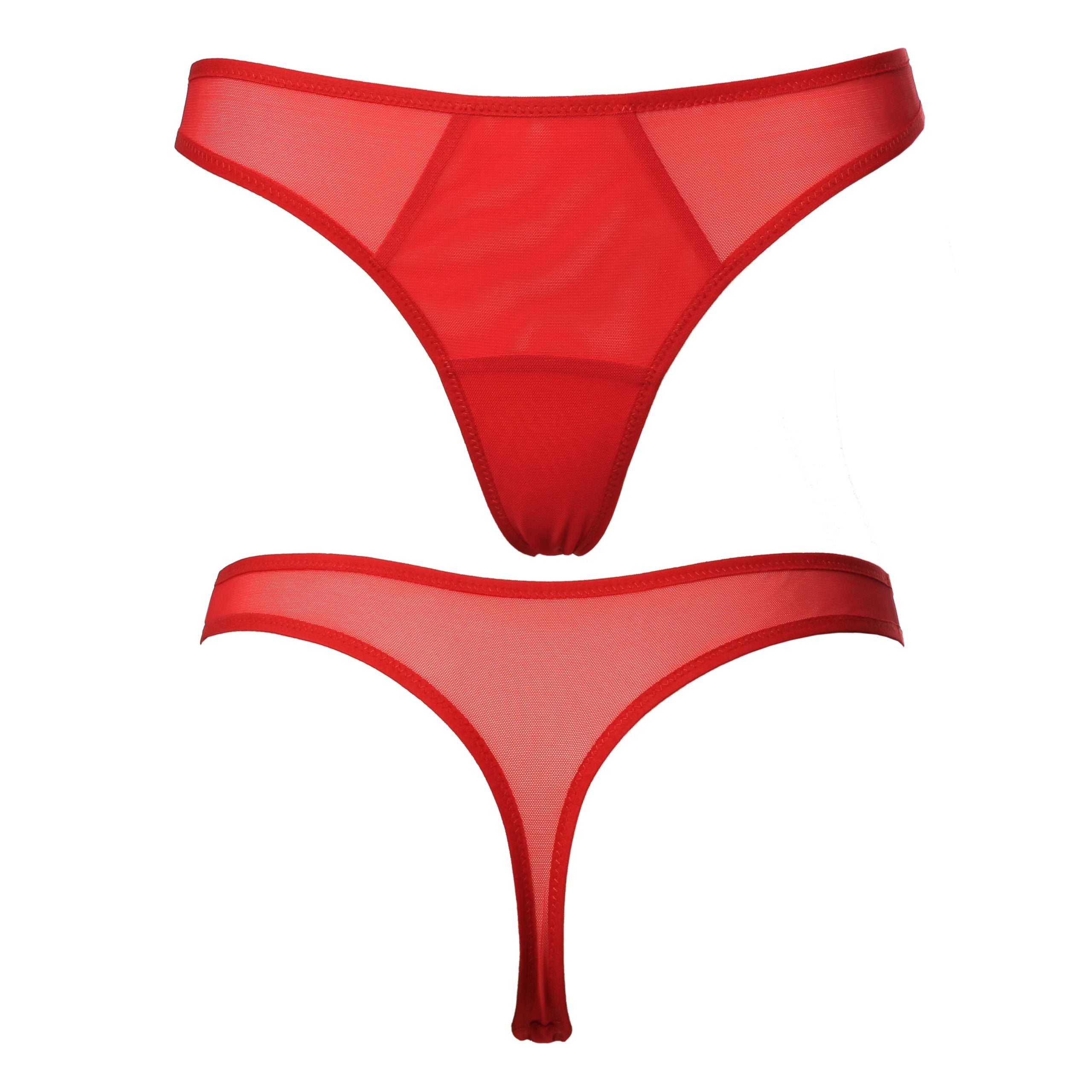 Perizoma in rete rossa - The Game Lingerie