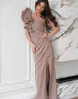  Vestito lungo model 197546 Bicotone 