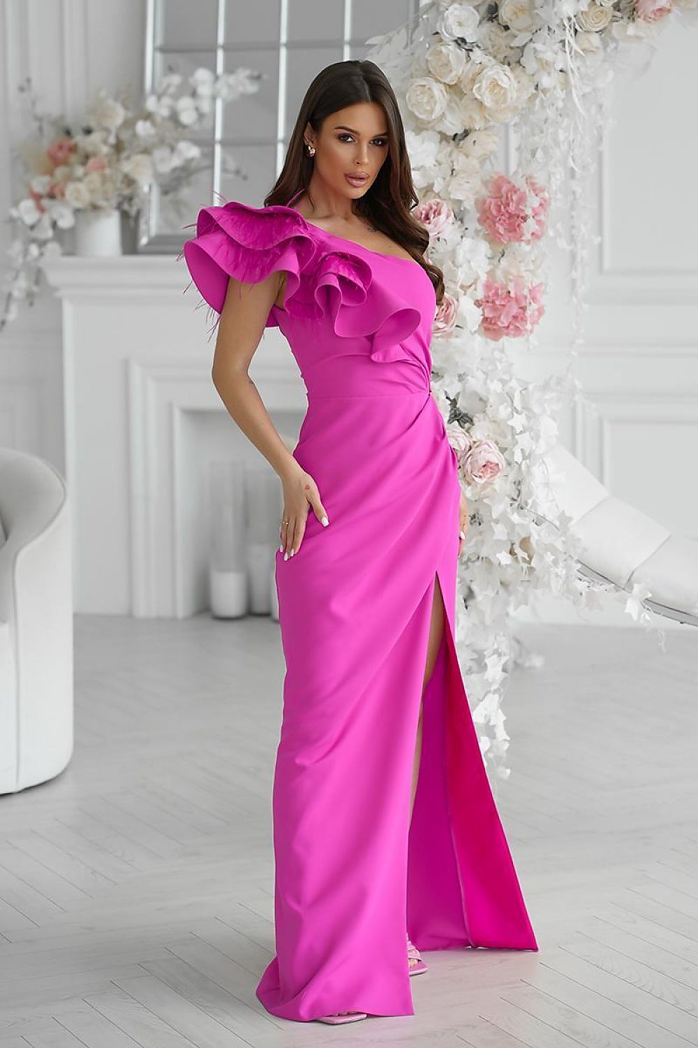  Vestito lungo model 197547 Bicotone 