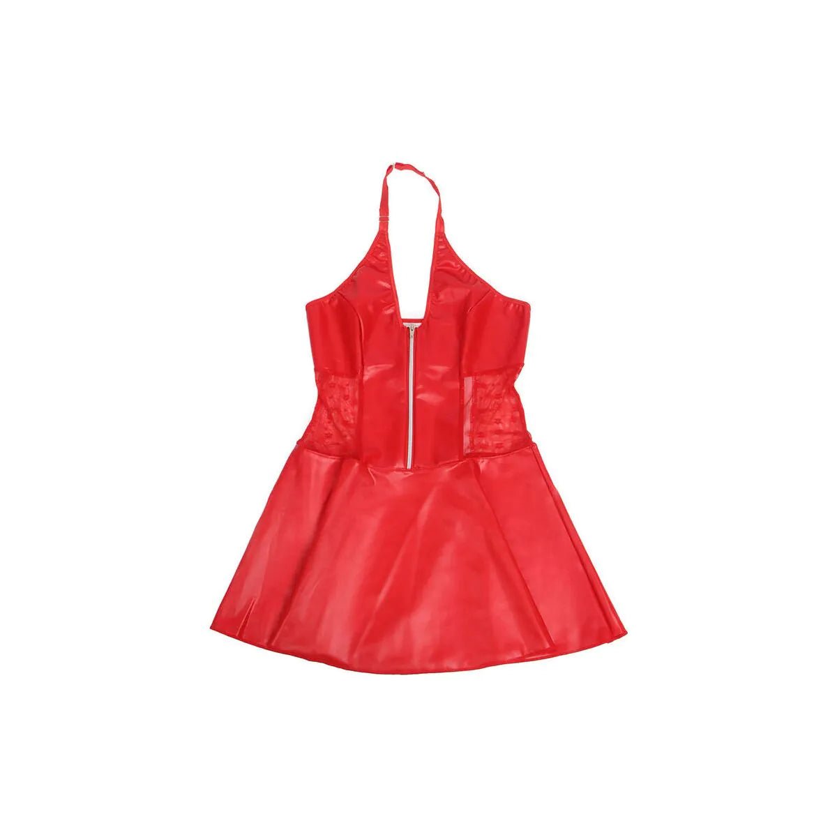 Abito in Ecopelle Rossa con Zip e Pizzo | Subblime - SUBBLIME DRESSES - Intimo per le occasioni speciali | The Game Lingerie