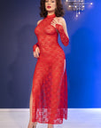 Abito in Pizzo con Scollatura a Spalle Scoperte, Guanti e Perizoma | Chilirose - CHILIROSE DRESSES - Intimo per le occasioni speciali | The Game Lingerie