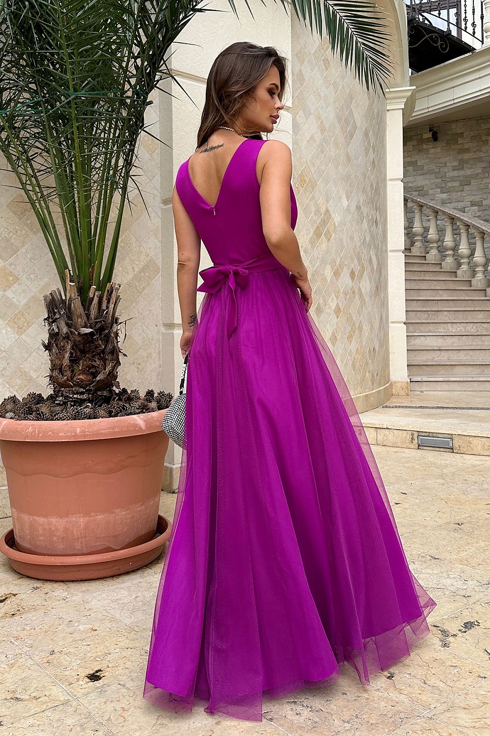  Vestito lungo model 192639 Bicotone 