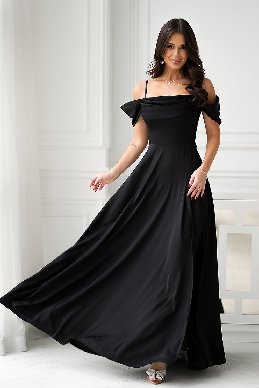  Vestito lungo model 203758 Bicotone 