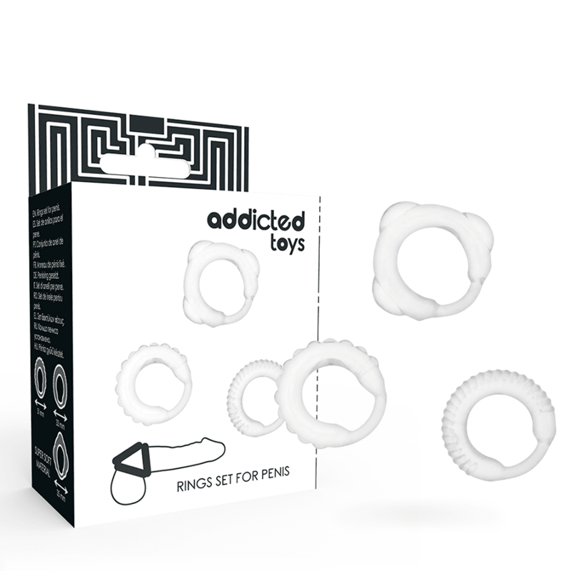 ADDICTED TOYS - SET C - RING TRASPARENTE - ADDICTED TOYS - Intimo per le occasioni speciali | The Game Lingerie