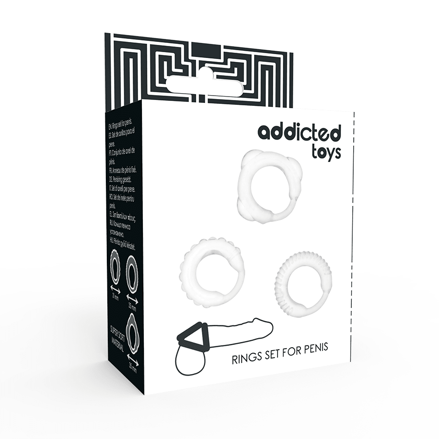 ADDICTED TOYS - SET C - RING TRASPARENTE - ADDICTED TOYS - Intimo per le occasioni speciali | The Game Lingerie