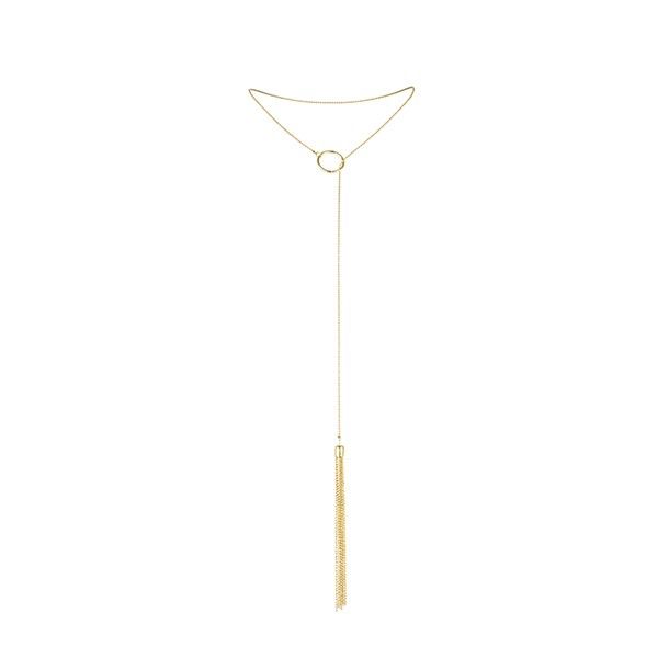 BIJOUX - COLLANA MAGNIFIQUE IN METALLO CON FRANGE DORATE - BIJOUX MAGNIFIQUE - Intimo per le occasioni speciali | The Game Lingerie