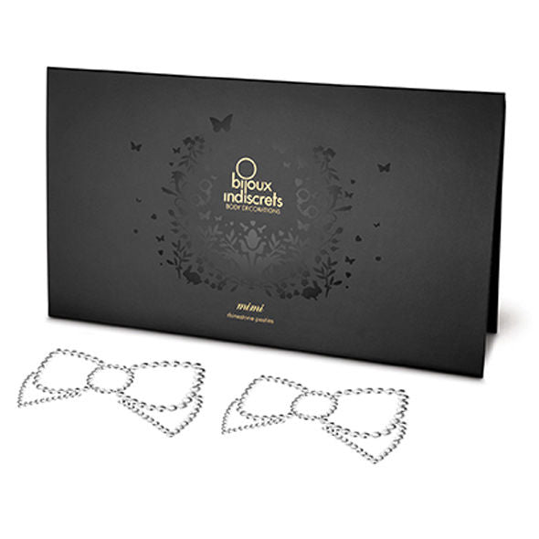 BIJOUX - COPRI CAPEZZOLI ARGENTO MIMI BOW - BIJOUX JEWELRY - Intimo per le occasioni speciali | The Game Lingerie