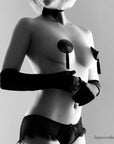 BIJOUX - COPRICAPEZZOLI NERI BURLESQUE - BIJOUX BURLESQUE PASTIES - Intimo per le occasioni speciali | The Game Lingerie