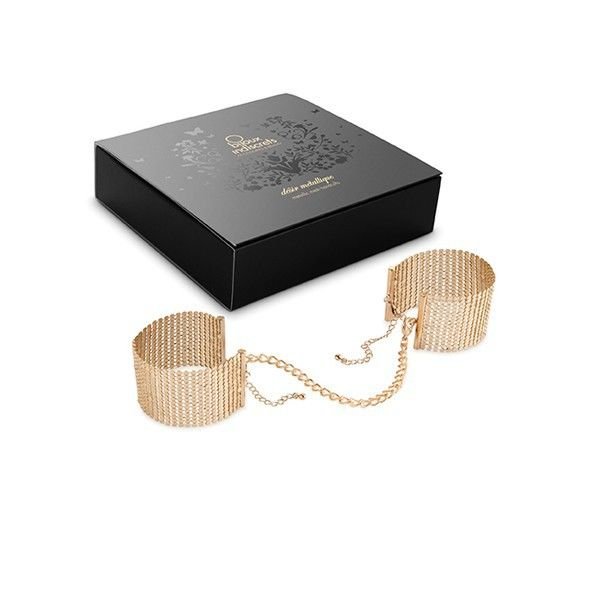 BIJOUX - DÉSIR MÉTALLIQUE MANETTE IN RETE DI METALLO DORATO - BIJOUX DESIRE METALLIQUE - Intimo per le occasioni speciali | The Game Lingerie