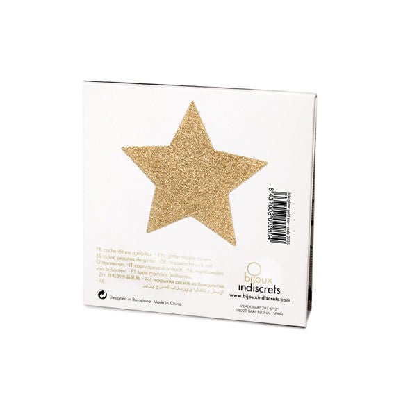 BIJOUX - INDISCRETS COPRI CAPEZZOLI FLASH GOLDEN STAR - BIJOUX FLASH COLLECTION - Intimo per le occasioni speciali | The Game Lingerie