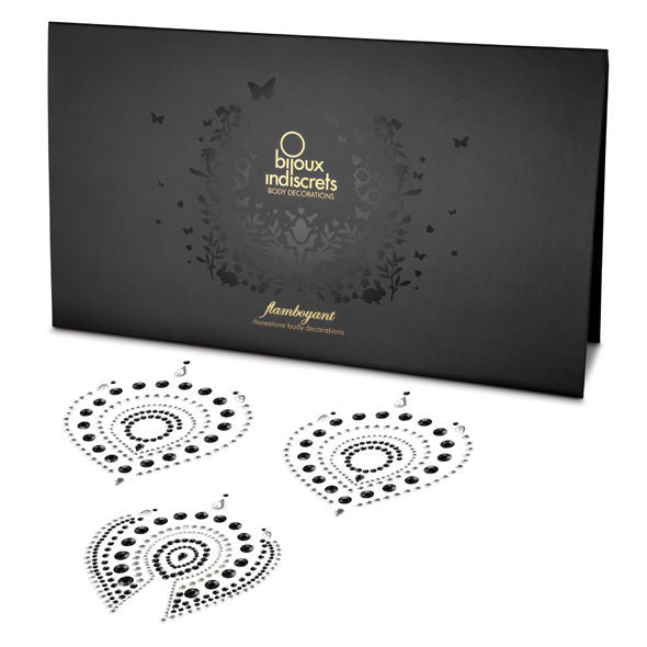 BIJOUX - INDISCRETS FLAMBOYANT NERO & ARGENTO - BIJOUX DESIRE METALLIQUE - Intimo per le occasioni speciali | The Game Lingerie