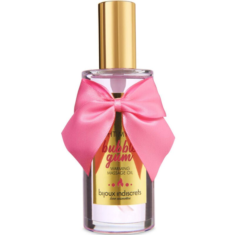 BIJOUX - INDISCRETS LIGHT MY FIRE OLIO DA MASSAGGIO EFFETTO CALORE GUSTO GOMMA - BIJOUX LOVE COSMETIQUES - Intimo per le occasioni speciali | The Game Lingerie