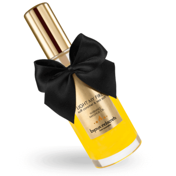 BIJOUX - OLIO DA MASSAGGIO EFFETTO CALDO AROMA CARAMELLO - BIJOUX LOVE COSMETIQUES - Intimo per le occasioni speciali | The Game Lingerie