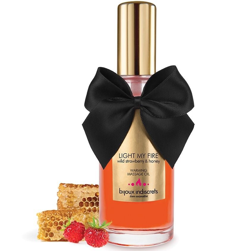 BIJOUX - OLIO DA MASSAGGIO EFFETTO CALDO AROMA FRAGOLA - BIJOUX LOVE COSMETIQUES - Intimo per le occasioni speciali | The Game Lingerie
