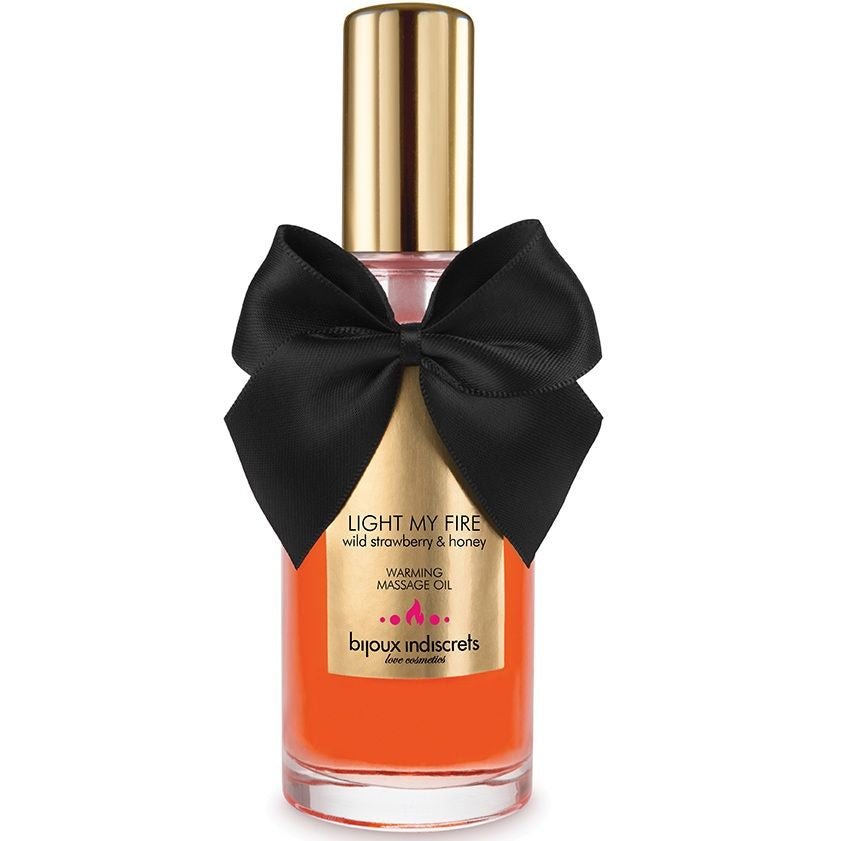 BIJOUX - OLIO DA MASSAGGIO EFFETTO CALDO AROMA FRAGOLA - BIJOUX LOVE COSMETIQUES - Intimo per le occasioni speciali | The Game Lingerie