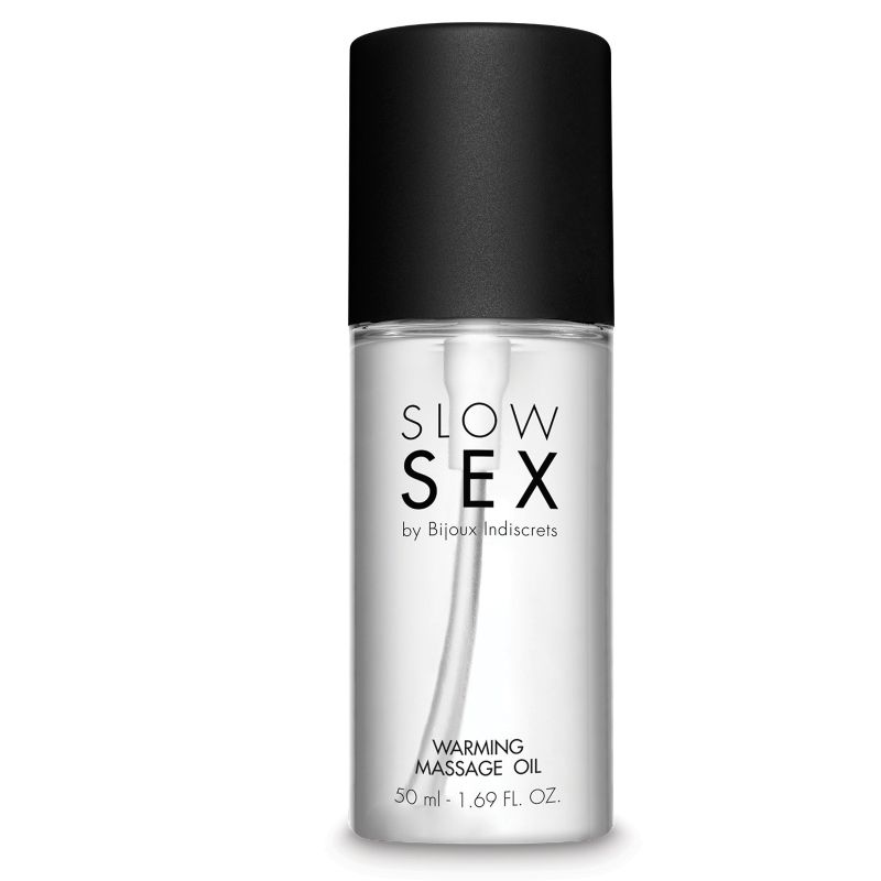 BIJOUX - OLIO DA MASSAGGIO SESSO LENTO EFFETTO CALORE 50 ML - BIJOUX SLOW SEX - Intimo per le occasioni speciali | The Game Lingerie