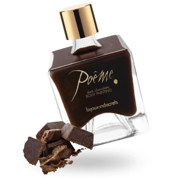BIJOUX - POEME VERNICE ALIMENTARE CIOCCOLATO NERO 50 GR - BIJOUX POEME BODY PAINTING - Intimo per le occasioni speciali | The Game Lingerie