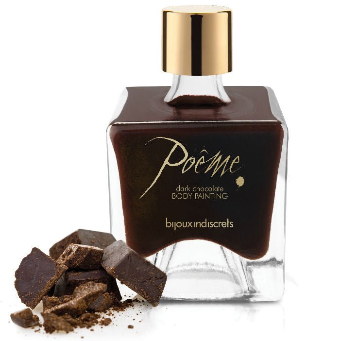 BIJOUX - POEME VERNICE ALIMENTARE CIOCCOLATO NERO 50 GR - BIJOUX POEME BODY PAINTING - Intimo per le occasioni speciali | The Game Lingerie