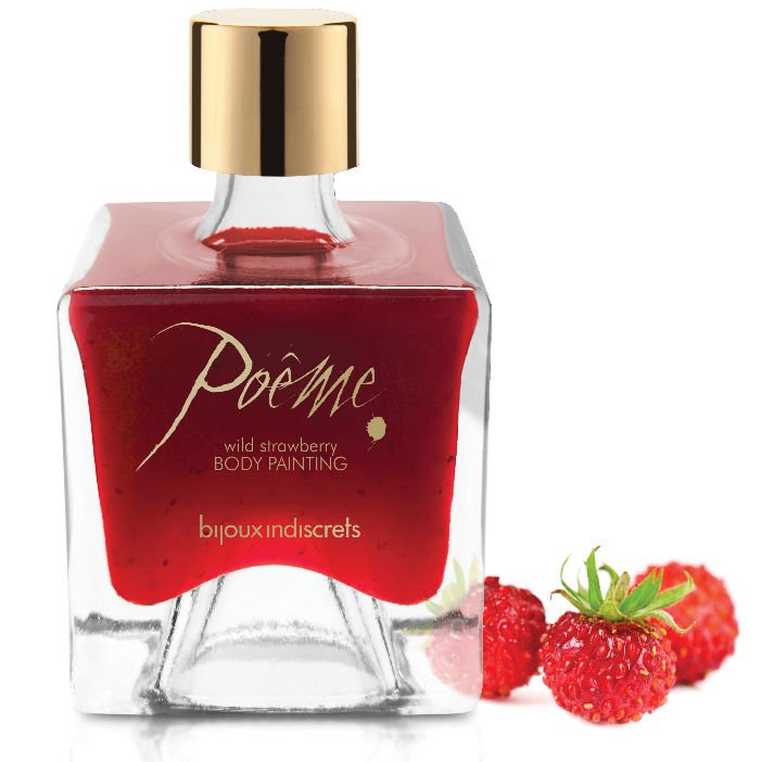 BIJOUX - POEME VERNICE ALIMENTARE FRAGOLA DI BOSCO 50 GR - BIJOUX POEME BODY PAINTING - Intimo per le occasioni speciali | The Game Lingerie