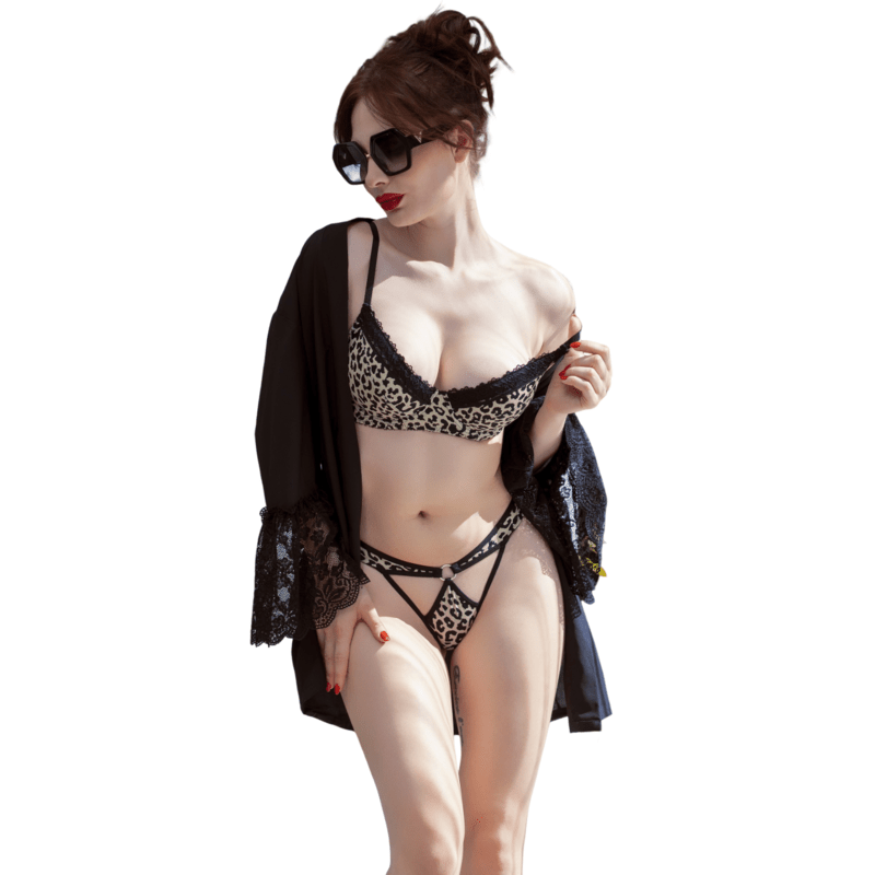 Bikini Due Pezzi Animalier con Perizoma Regolabile | ChiliRose CR 4727 - CHILIROSE SUMMER - Intimo per le occasioni speciali | The Game Lingerie
