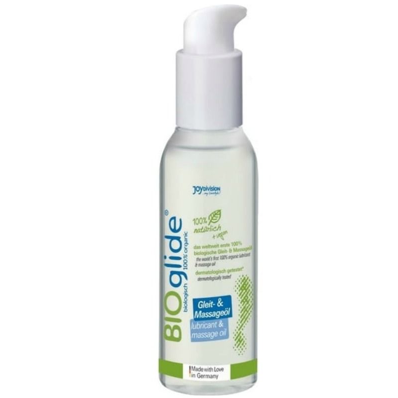 BIOGLIDE - LUBRIFICANTE E OLIO DA MASSAGGIO BIOLOGICO 125 ML - JOYDIVISION BIOGLIDE - Intimo per le occasioni speciali | The Game Lingerie