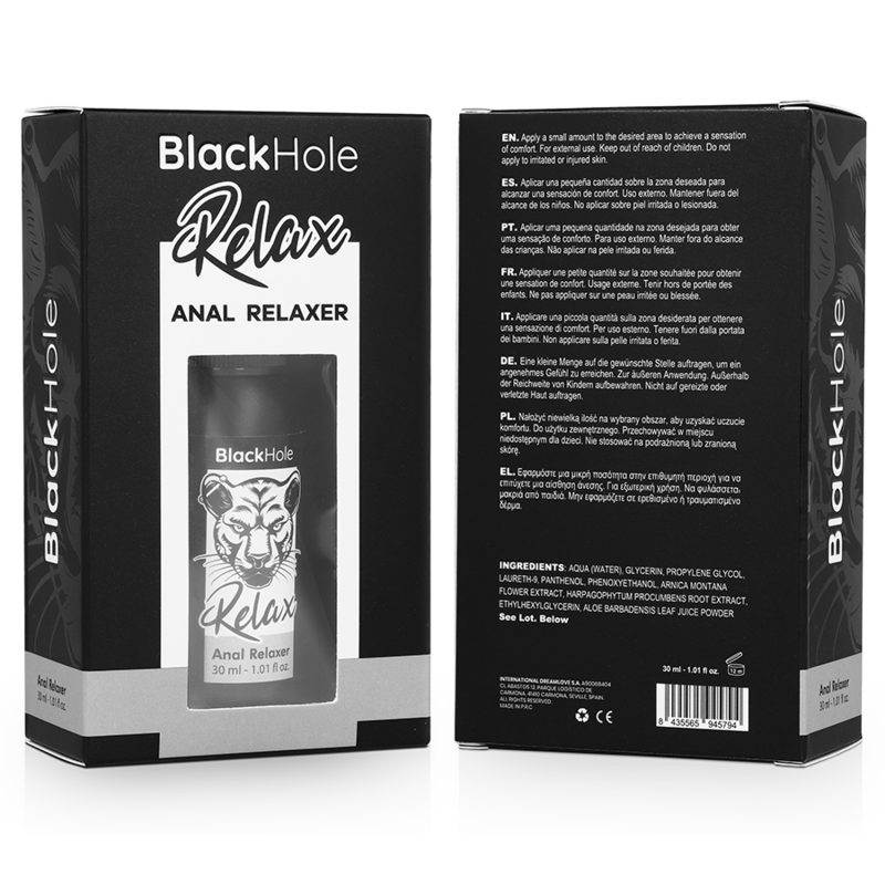 BLACK HOLE - SPRAY RILASSANTE ANALE EXPLORER 30 ML - BLACK HOLE - Intimo per le occasioni speciali | The Game Lingerie