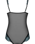 Body Aperto teddy a Rete con Pizzo Turchese Amanta | Obsessive - Obsessive - Intimo per le occasioni speciali | The Game Lingerie