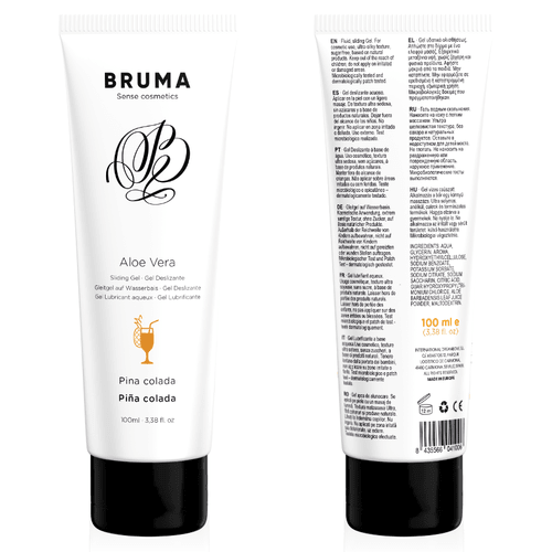BRUMA - GEL SCORREVOLE ALOE VERA GUSTO CUPCAKE-PINA COLADA-NATURALE 100 ML - Intimo per le occasioni speciali | The Game Lingerie - Intimo per le occasioni speciali | The Game Lingerie