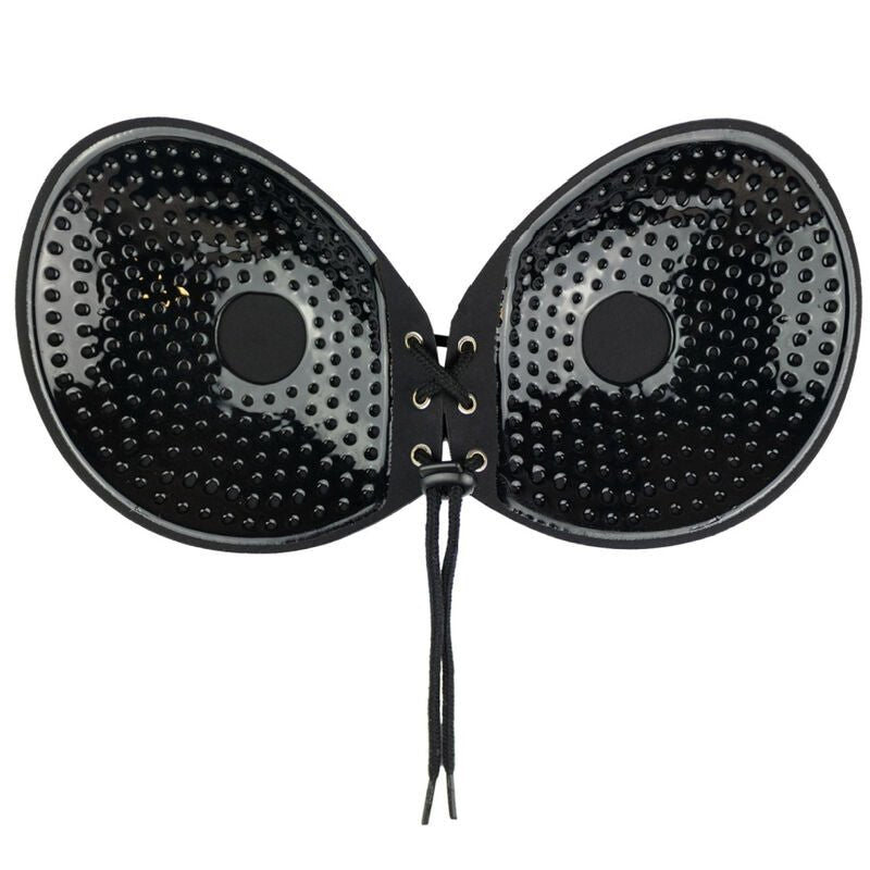 BYE - BRA - REGGISENO ADHESIVO ENTRELAZADO NERO COPPA A - BYE BRA - BRAS - Intimo per le occasioni speciali | The Game Lingerie