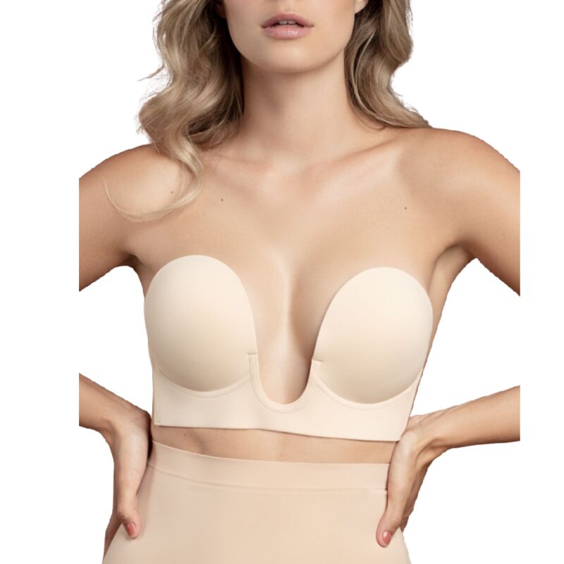 BYE - BRA - REGGISENO SENZA MANIGLIE EN U NERO COPPA A - BYE BRA - BRAS - Intimo per le occasioni speciali | The Game Lingerie