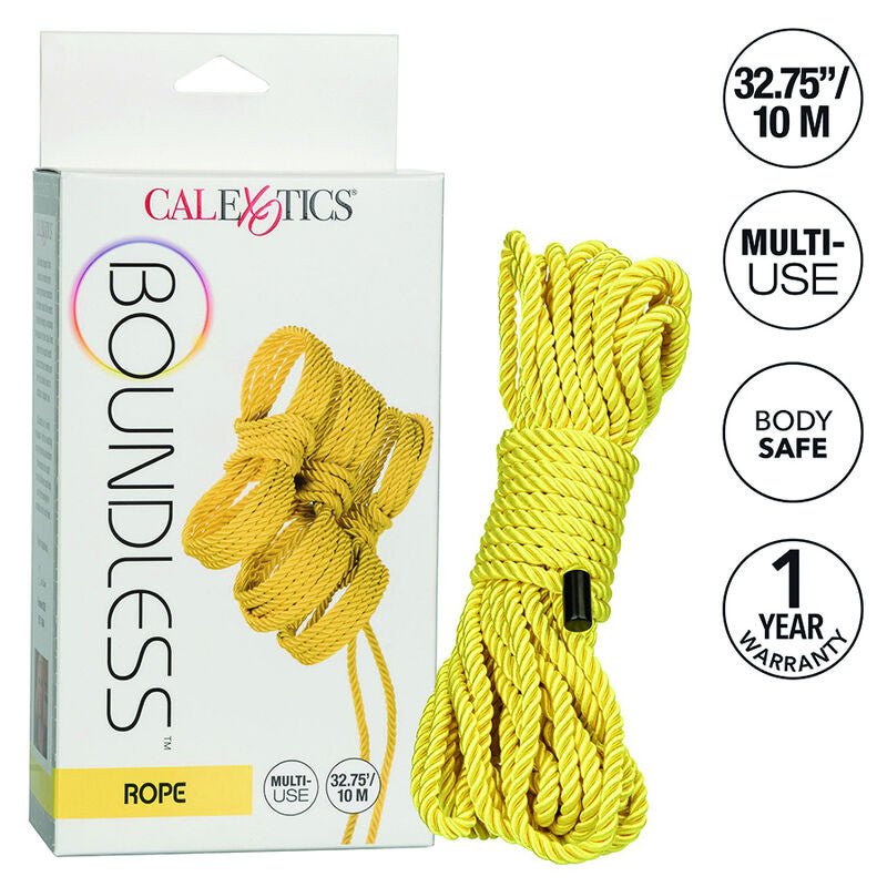 CALEXOTICS - BOUNDLESS CORDA 10M GIALLA - CALEXOTICS - Intimo per le occasioni speciali | The Game Lingerie