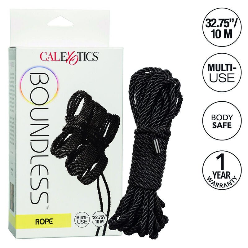 CALEXOTICS - BOUNDLESS CORDA 10M NERA - CALEXOTICS - Intimo per le occasioni speciali | The Game Lingerie