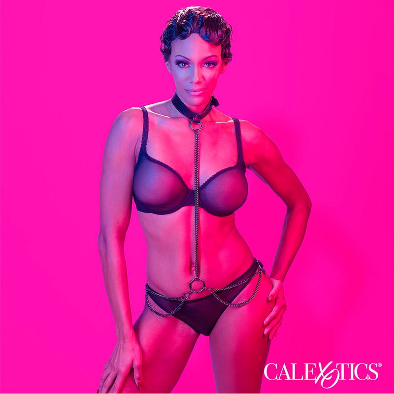 CALEXOTICS - EUPHORIA COLLARE A CATENA E GUINZAGLIO - CALEXOTICS - Intimo per le occasioni speciali | The Game Lingerie