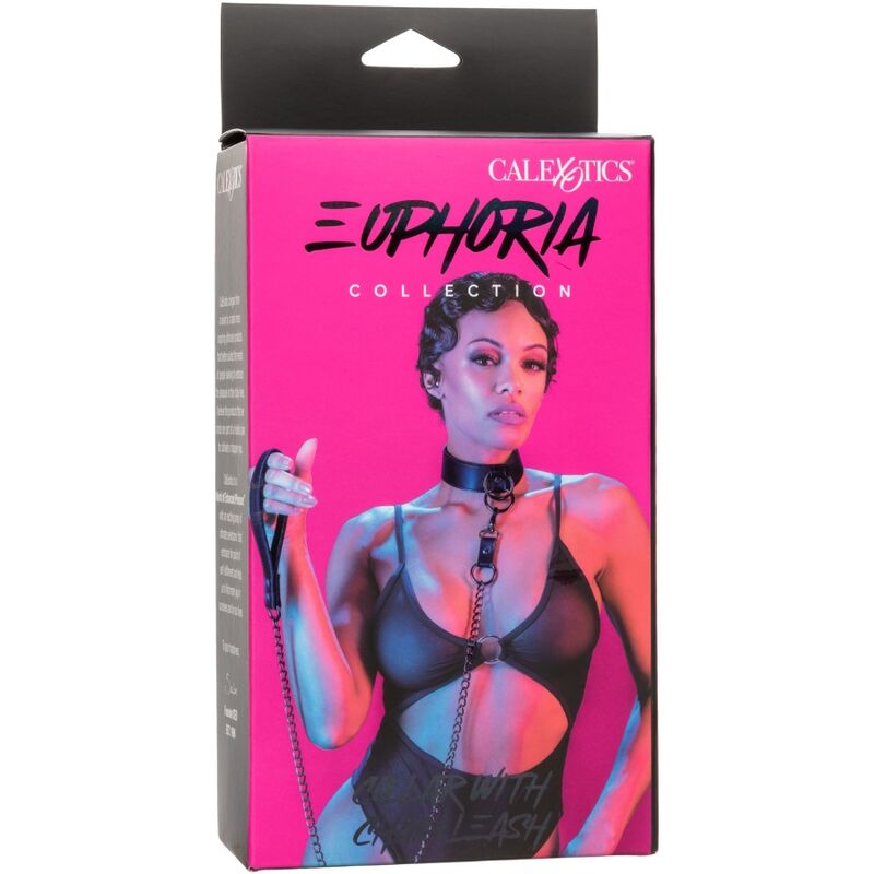 CALEXOTICS - EUPHORIA COLLARE CON GUINZAGLIO A CATENA - CALEXOTICS - Intimo per le occasioni speciali | The Game Lingerie