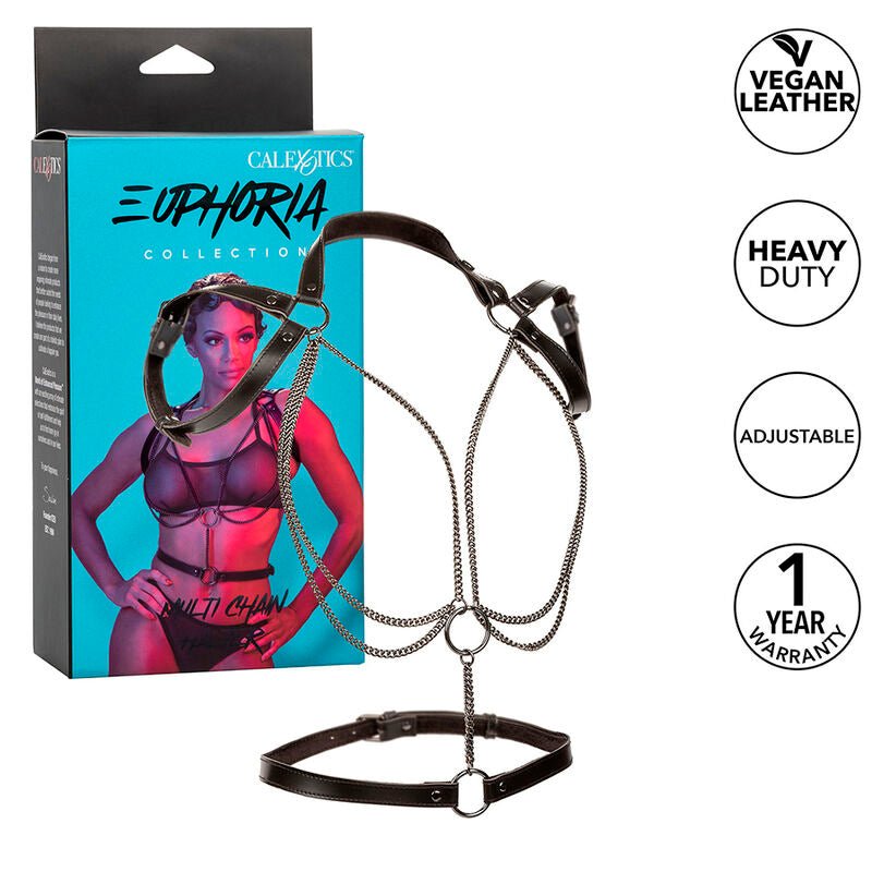 CALEXOTICS - EUPHORIA MULTICHAIN HALTER HARNESS PREMIUM - CALEXOTICS - Intimo per le occasioni speciali | The Game Lingerie